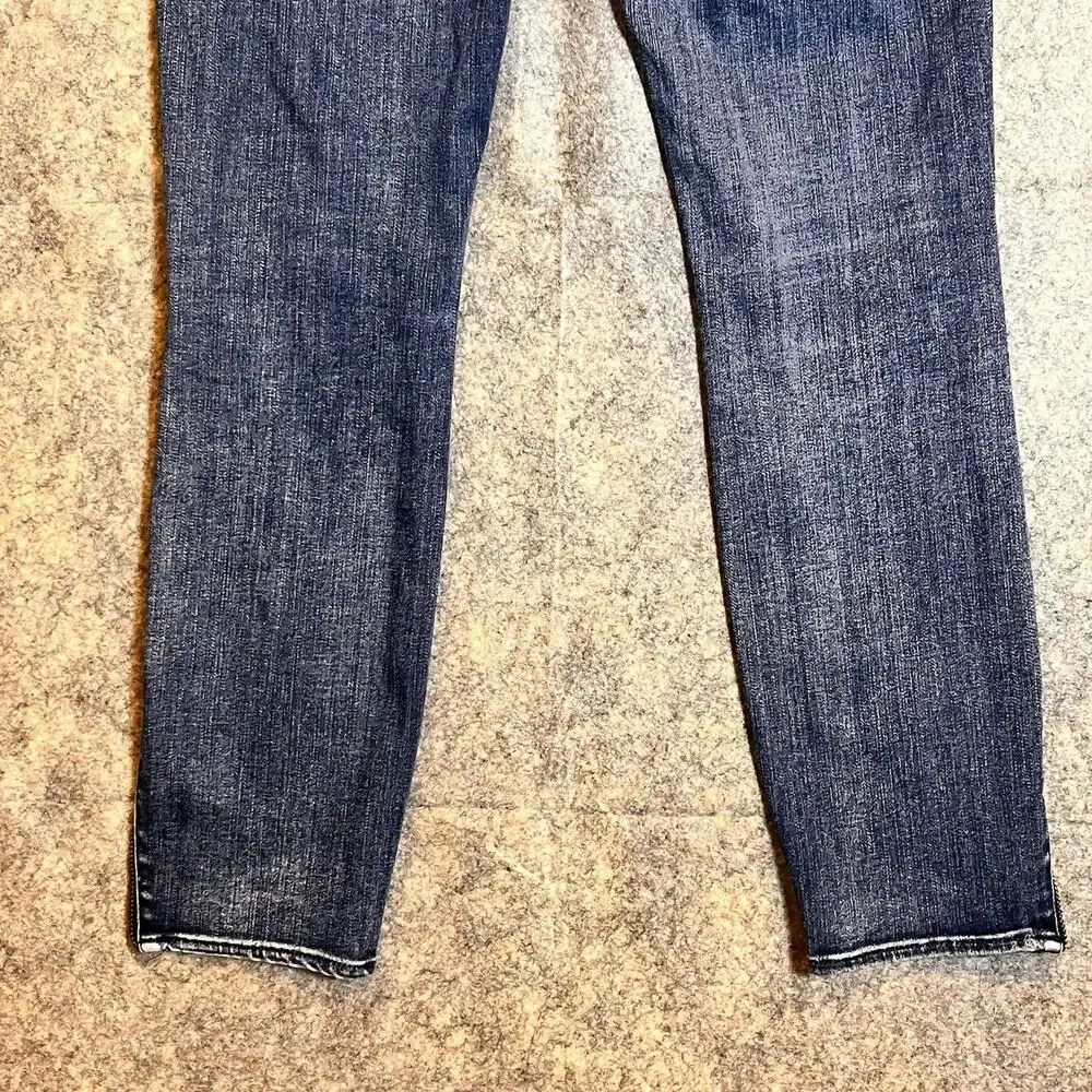 Madewell Women’s 27 Skinny‎ Skinny Ankle Jeans Dark Blue Stretch Denim Ankle Zip
